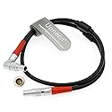Uonecn LBUS Camera Lens Motor Line Rotate Right Angle 4-Pin Male to Straight 4-Pin Male Cable for ARRI LBUS FIZ MDR Focus CFORCE Lens Motor Cable
