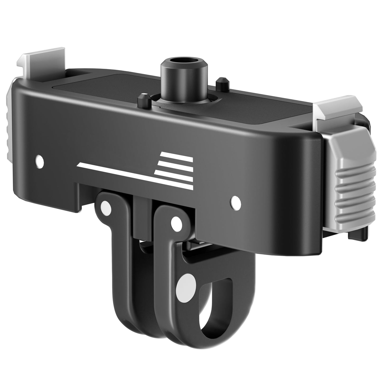 Magnetic Quick Release Mount for GoPro Hero 13,for Go Pro Max 2 Lit Hero, Aluminum Latch Mount with 1/4" Screw and Dual-Claws Interface, 2 Connection
