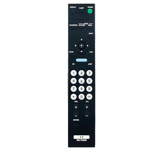 RM-YD025 Replaced Remote fit for Sony TV KDL-46S4100 KDL-40S4100 KDL-52S4100 KDL-22L4000 KDL-40S504 KDL-19M4000 KDL-40S5100 KDL-40SL150 KDL-40V5100