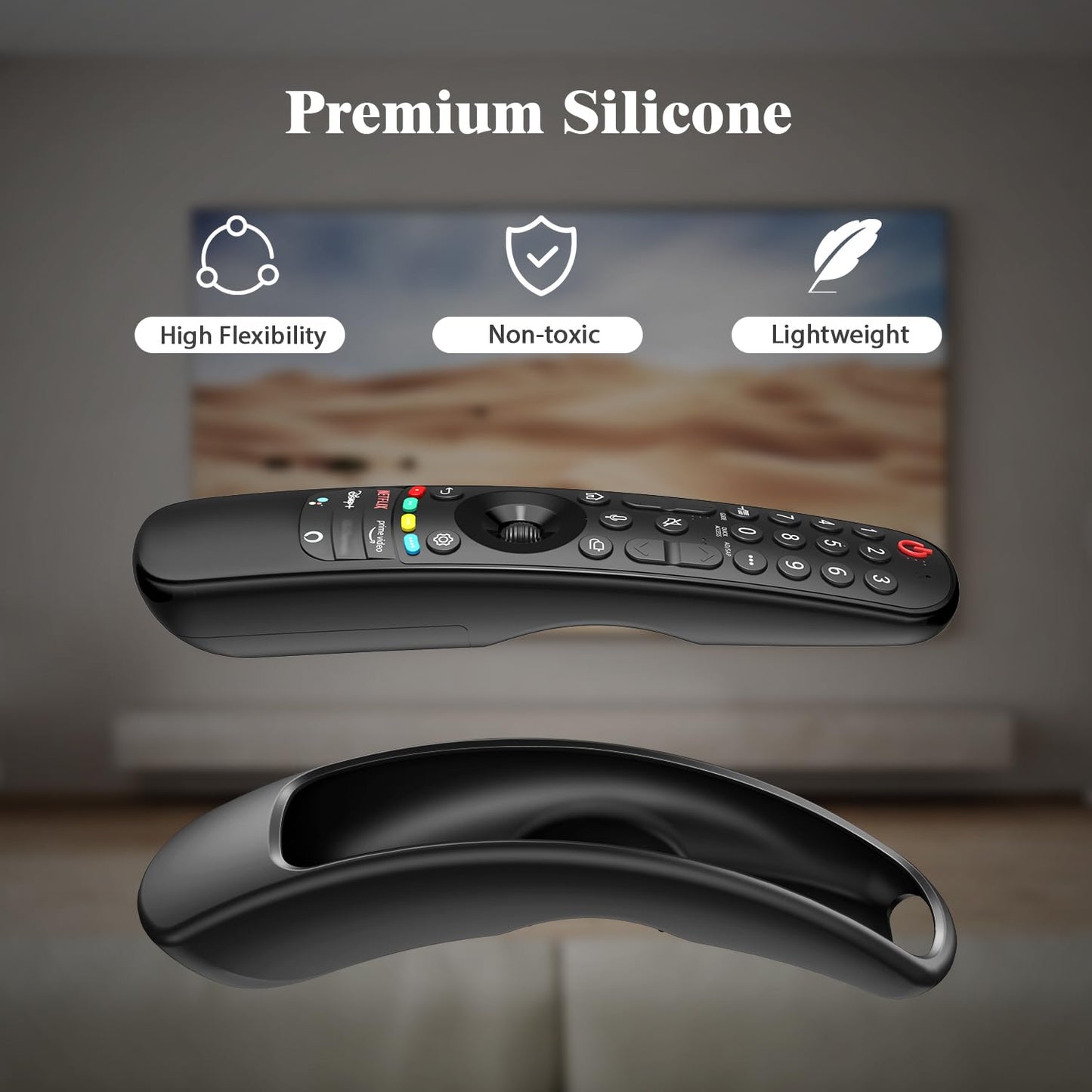 Fintie Silicone Case for LG MR24GN MR24GA MR23GN MR23GA MR22GN MR22GA AN-MR21GA Remote Control, Lightweight Anti Slip Shockproof Protective Cover
