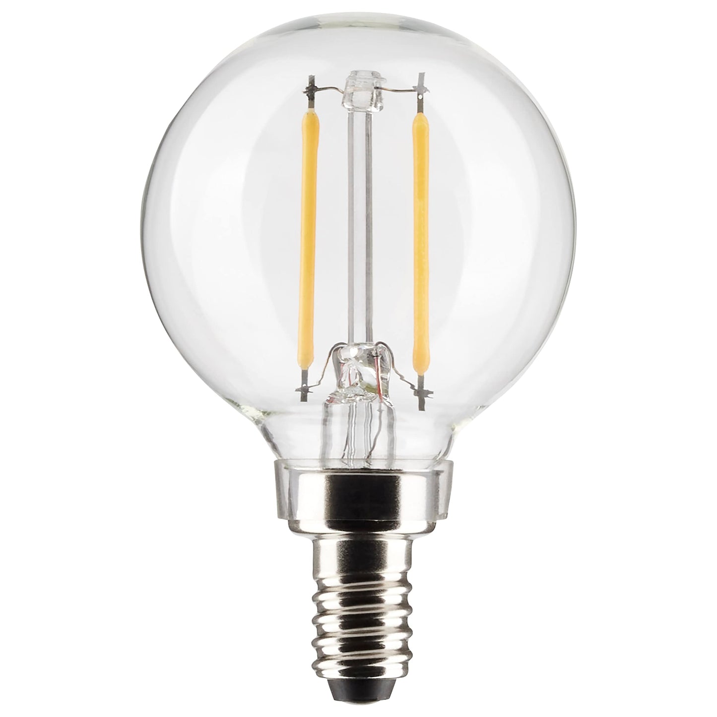 Satco 3-Watt LED E12 Light Bulb, 2700K, 15000 Hour Rating, Dimmable