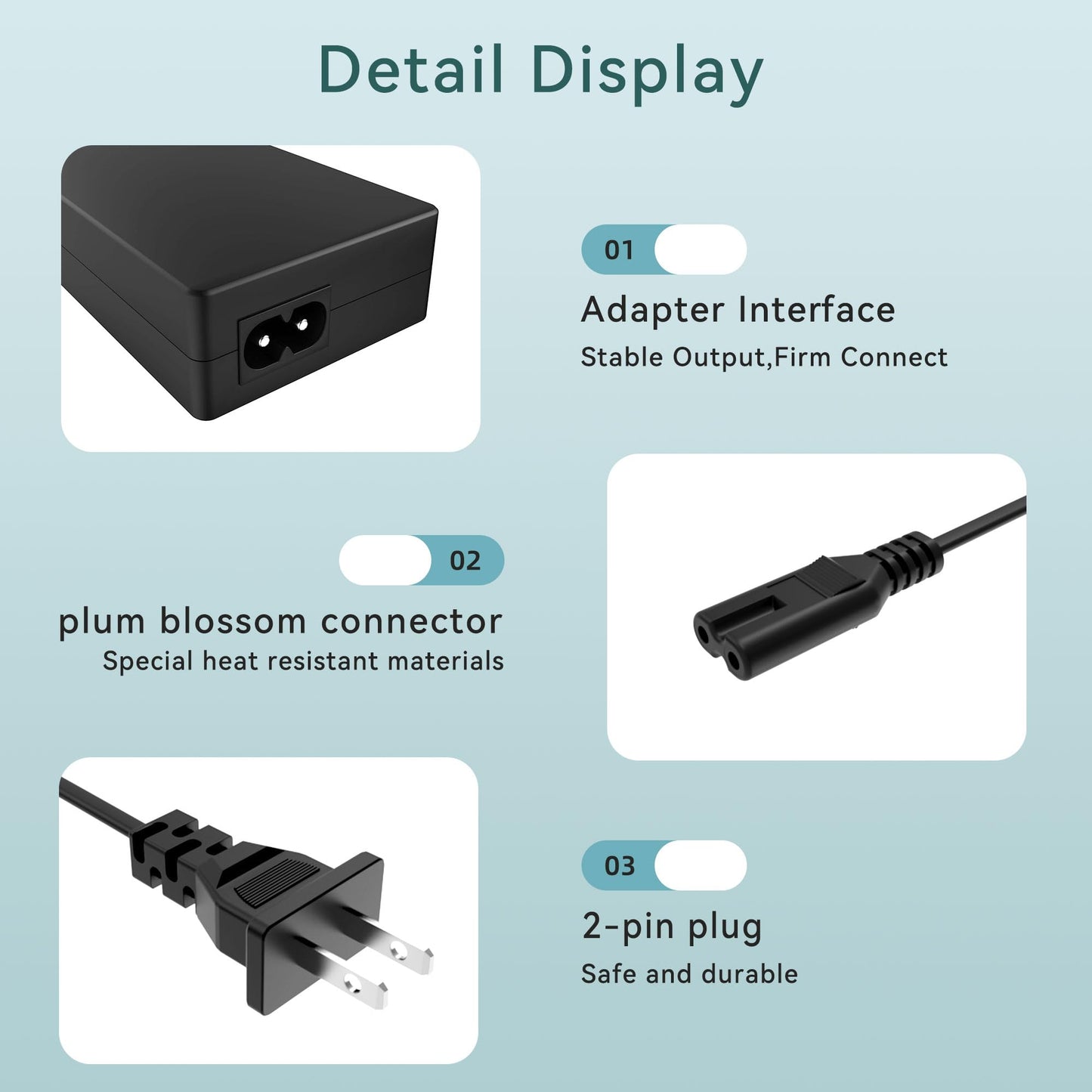 SLLEA 32V +12V AC/DC Adapter for HP OfficeJet 6600 6700 7110 7610 7612 Printer 32 V /12 V 1094 mA / 250 mA Power Supply Cord Cable PS Battery Charger