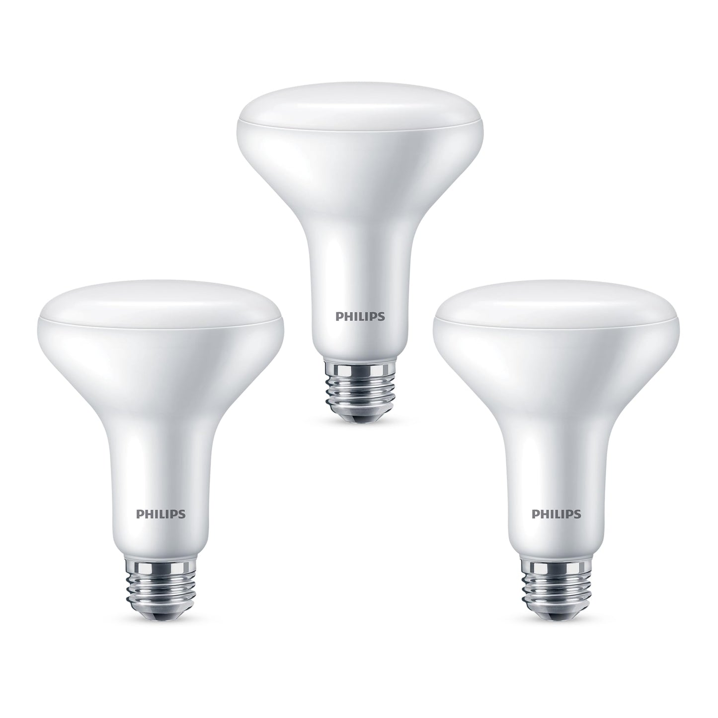 Philips LED Dimmable, Warm Glow Effect BR30 Light Bulb - Pack of 3 - EyeComfort Flicker Free - 7.2W = 65W - 650 Lumen - Soft White (2700K) - E26 Base