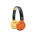 LEXiBOOK - Basketball - 2-in-1 Bluetooth & Wired Headphones with Microphone and Control Button, Foldable and Adjustable, Long Lasting Rechargeable…