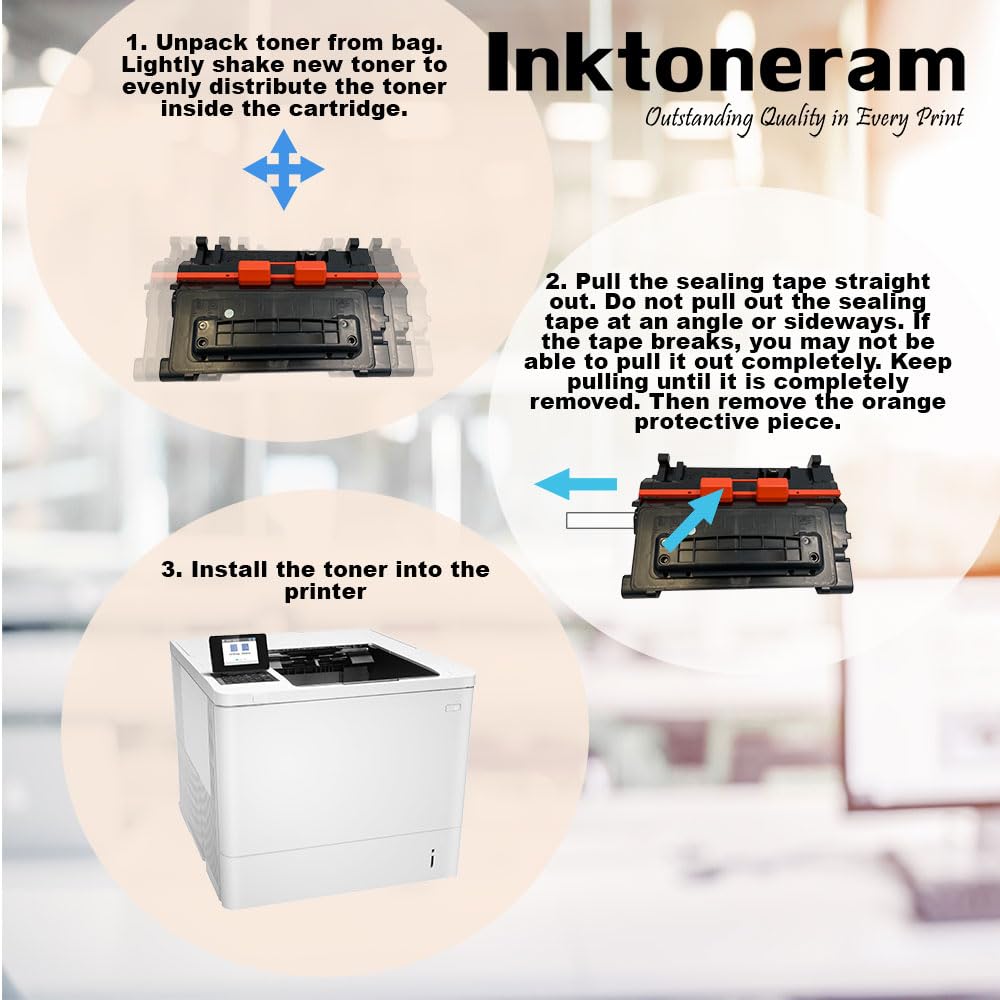 Inktoneram Compatible Toner Cartridge Replacement for HP CC364A 64A LaserJet P4014dn P4014n P4015dn P4015n P4015tn P4015x P4515n P4515tn P4515x