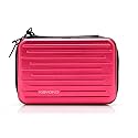 KAYOND Anti-Shock Silver Aluminium Carry Travel Protective Storage Case Bag for 2.5" Inch Portable External Hard Drive HDD USB 2.0/3.0 (Red)