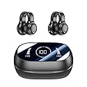 Bitstik Open-Ear Wireless Headphones Bluetooth Clip On Mini Earbuds Charging Case Ear Buds Sports Bone Conduction Headphones Earphones for Workout…