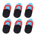 Uonlytech 6 Pcs Laptop Webcam Cover Slider Privacy Protection Oval Camera Shutter Stickers for Laptop Tablet Phone Secure Video Calls