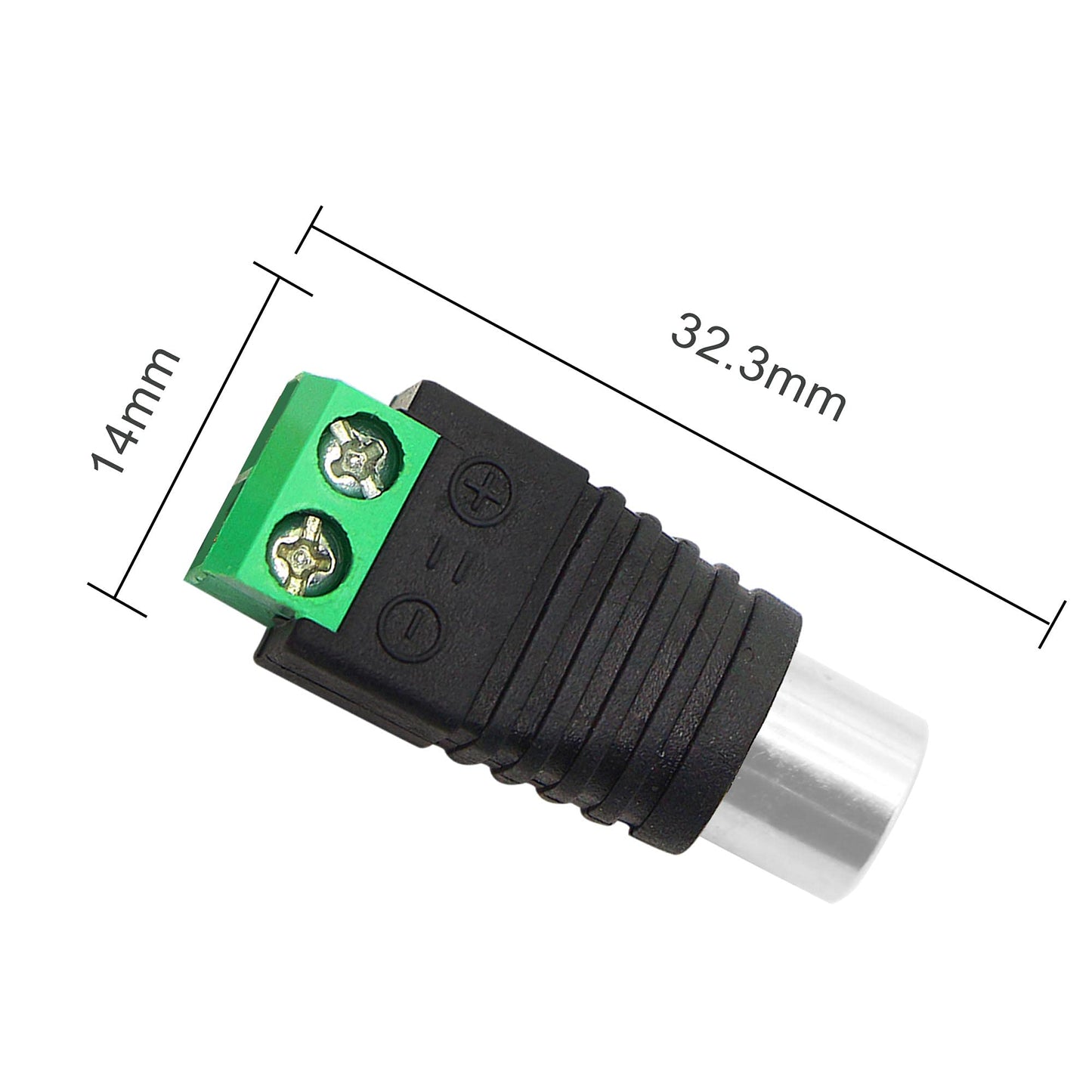 PNGKNYOCN RCA Cable Audio Adapter RCA to AV Screw Terminal Connector?RCA Solderless Adapter Converter Connectors RCA Female Plug Connectors (6-Pack)
