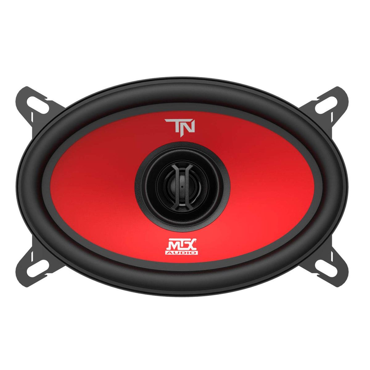 MTX Terminator46 Durable 40 Watt RMS 4 x 6 Inch 2 Way Polypropylene Coaxial Car Speakers with Durable Steel Basket and Mylar Dome Tweeter
