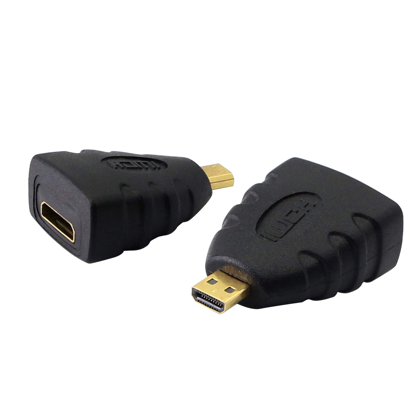 Micro HDMI to Mini HDMI Adapter Type D HDMI 1.4 Male to Type C HDMI 1.4 Female Extender Connector YOUCHENG for Smart Phone,Cameras?Tablet?2-Pack?