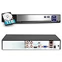 TOWODE 4CH Security Camera System 5MP 4-Channel Hybrid 5-in-1 DVR Security Video Recorder with 1TB Hard Drive 5MP Surveillance Security System