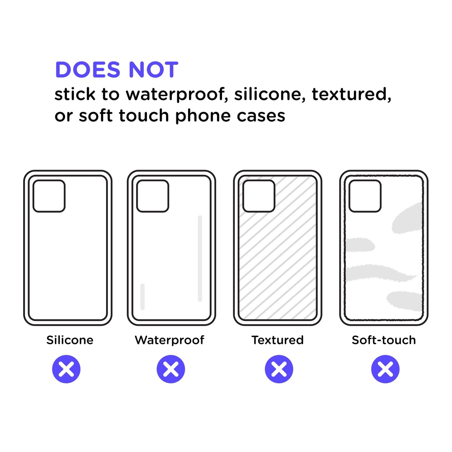 PopSockets Adhesive Phone Grip, Holder, Phone Stand, Black - Knurled Texture Black