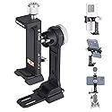 AOKA Metal Phone Tripod Mount, Arca Compatible Base with Cold Shoe, 360° Swivel and 180° Tilt Adjustment, Includes Multiple 1/4 Bolt Expansion Ports