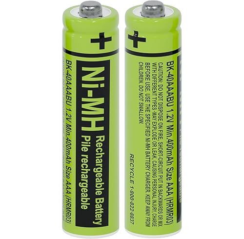 RocketBus BK-40AAABU Replacement 1.2V 400mAh Battery Packs for Panasonic Cordless Phone