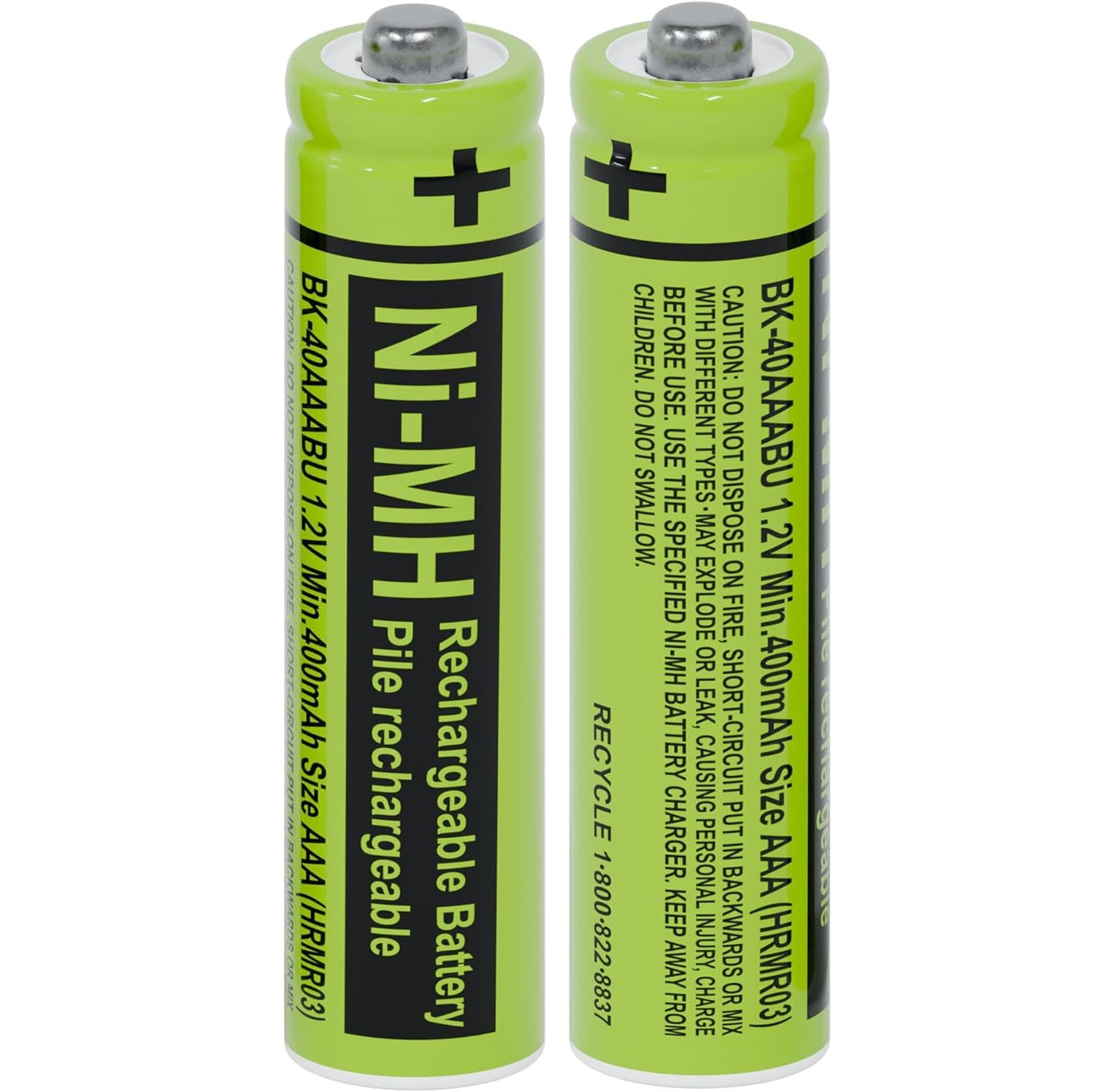 RocketBus BK-40AAABU Replacement 1.2V 400mAh Battery Packs for Panasonic Cordless Phone
