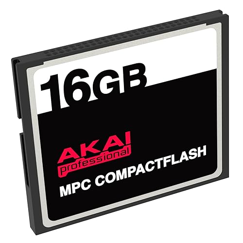 AKAI 16GB CompactFlash CF Memory Card for MPC 500, MPC 1000, and More, Compact Flash Card for Keyboards and Recording Devices - 16 GB