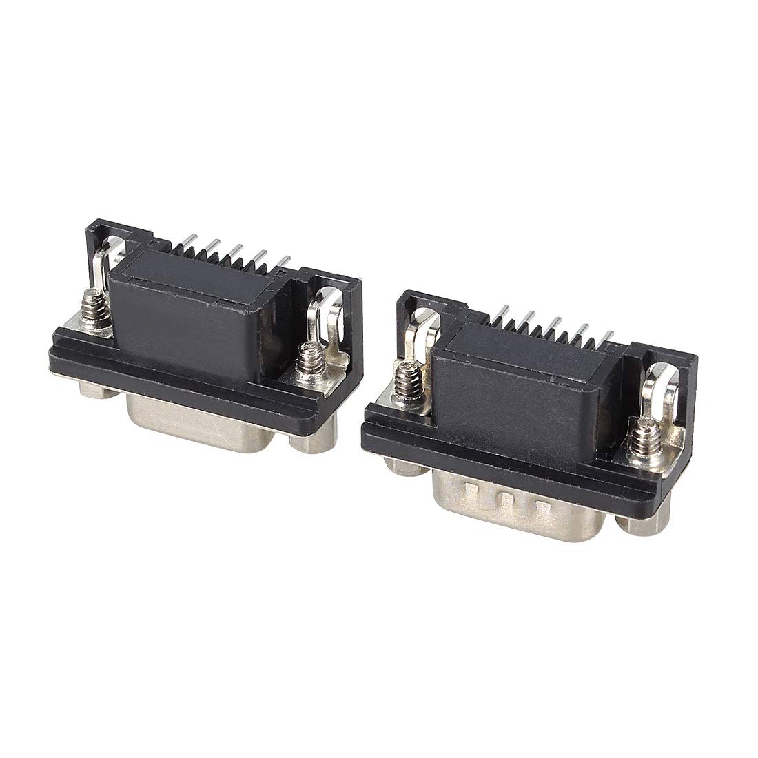 uxcell 5 Pairs RS232 Serial DB9 DB-9 9-Pin Male & Female Connector Jack Socket