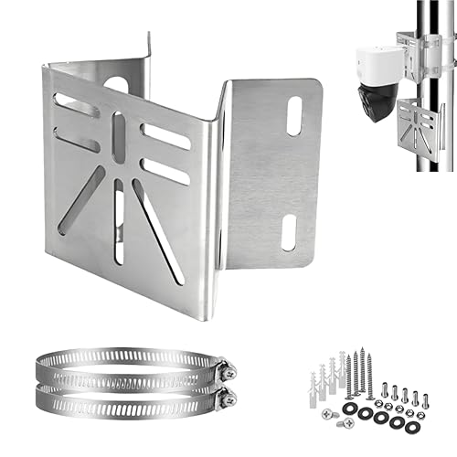 CTXSumTec Stainless Steel Corner Mount for SoloCam S340 | Rust-Proof Exterior Wall Bracket for PTZ & Solar Security Cameras | 90° Angle Design