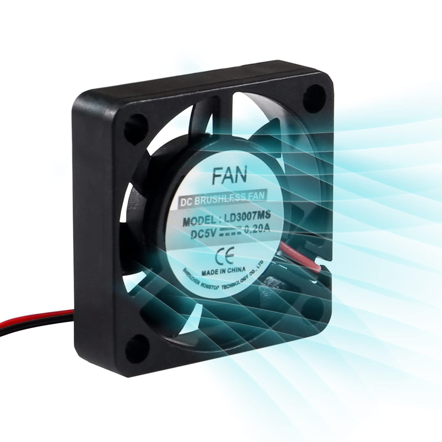 AITIAO 6Pcs 3007 Cooling Fan for Raspberry Pi 4 Fan 30x30x7mm Pi Brushless Cooling Fan 3.3V 5V DC Quiet Fan with Screw kit for Raspberry Pi 4, Pi 3