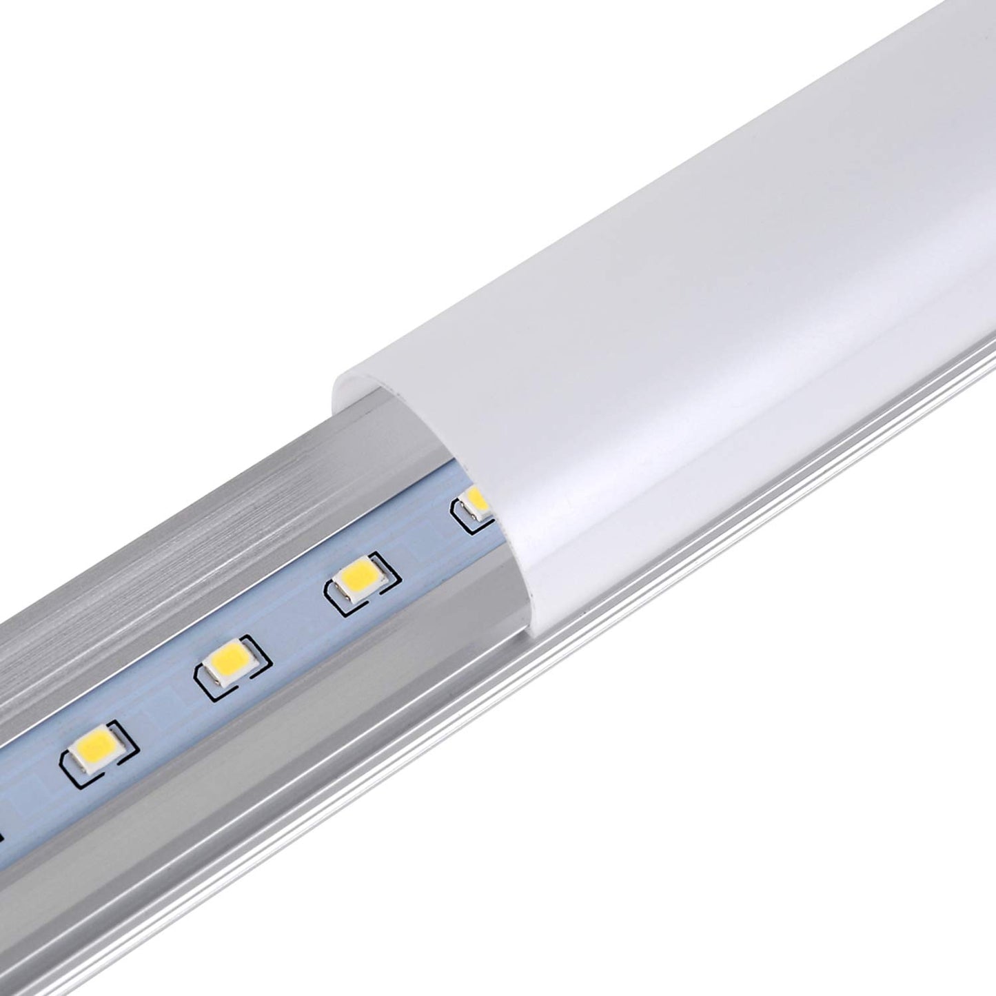 HMINLED 4FT T8 T10 T12 LED Tube Light Bulbs 48" G13 22W 6000K Cool White AC85-265V Fluorescent Replacement Dual-end Powered Ballast Bypass Milky Cover