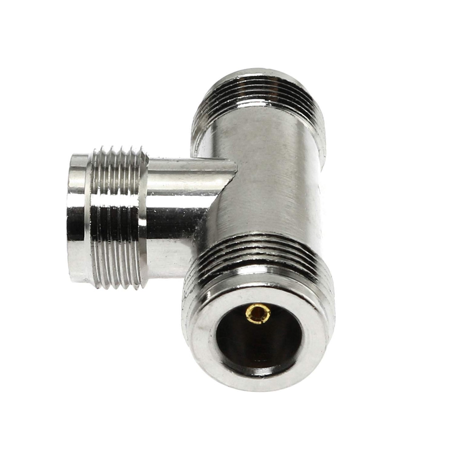 Maxmoral 3 Way N Female to 2 Female Jack RF Coaxial Adapter T Type N Coax Connector