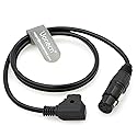 Uonecn Practilite 602 DSLR Camcorder Power Cable XLR 4 pin Female to D-tap Male for Sony F55 SXS Camera