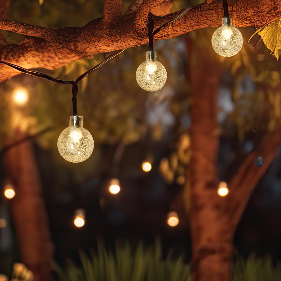 Ideaworks Solar LED Globe String Lights (50 LED Lights)