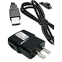 KHOI1971 ® Wall Home House Charger AC Adapter USB Cable Compatible with Nikon Coolpix S3400 S4400 S6400 S8400 S9400 Digital Camera