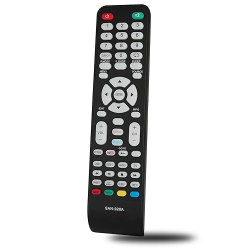 Replacement Remote Control Compatible for Sanyo TV DP26648A DP32648 DP37649 DP42848 DP46819 DP46848 HT27546 HT27547