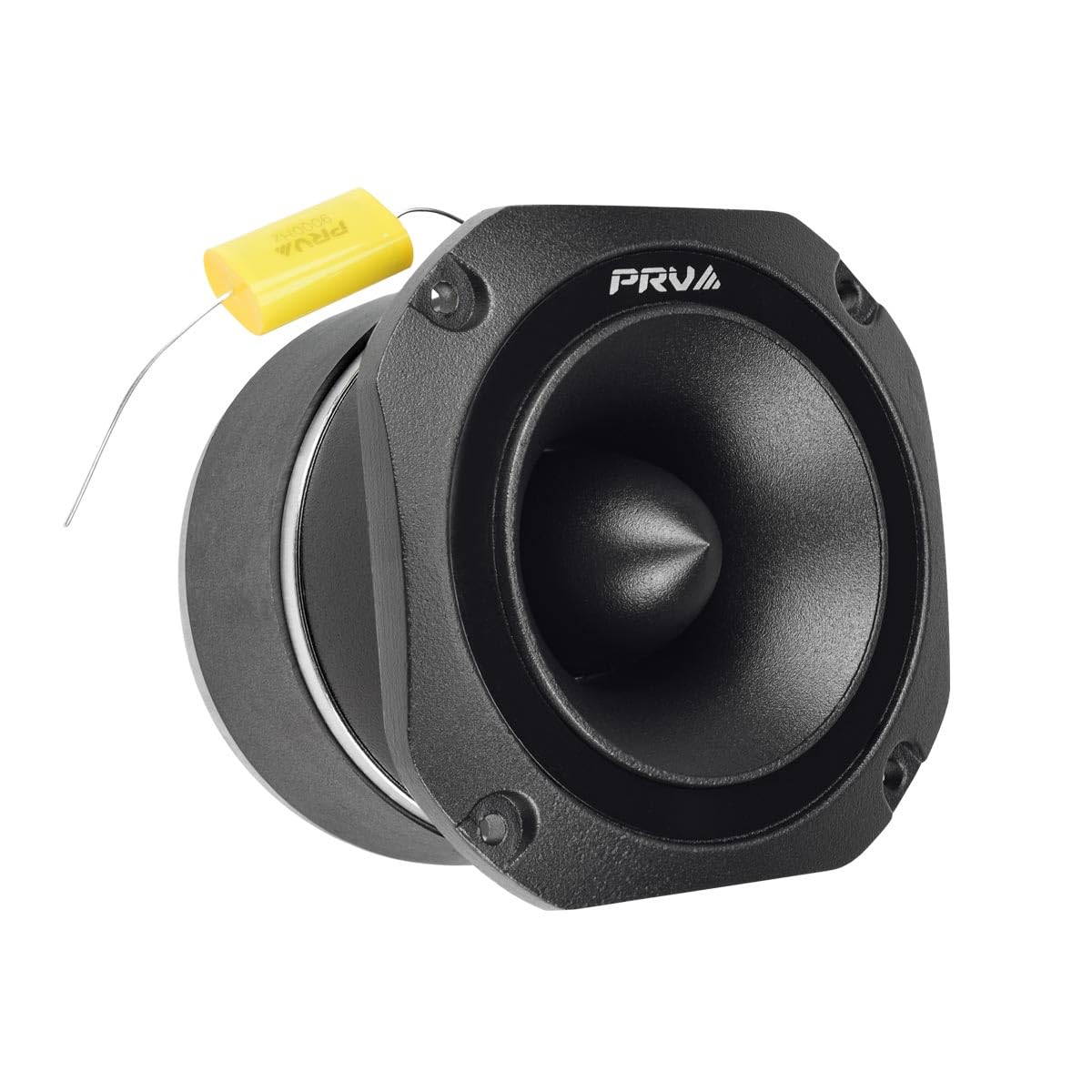 PRV AUDIO TW700Ti Black 4 Inch Titanium Bullet Tweeter TW700Ti 240 Watts, 8 Ohm Super Tweeter, Built-in Capacitor Pro Audio High Frequency Driver (Single)
