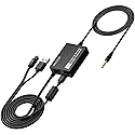 PROZOR 192kHz Digital to Analog Converter - DAC Digital Optical Toslink to 3.5mm Stereo Audio Adapter, SPDIF to 3.5mm Jack Amp for HD TV, Set top Box