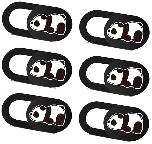 SIREG Webcam Cover Slide Ultra Thin - Cute Panda Web Camera Cover fits Laptop,Tablet,Computer, Smartphone, Protect Your Privacy and Security,Strong