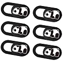 SIREG Webcam Cover Slide Ultra Thin - Cute Panda Web Camera Cover fits Laptop,Tablet,Computer, Smartphone, Protect Your Privacy and Security,Strong