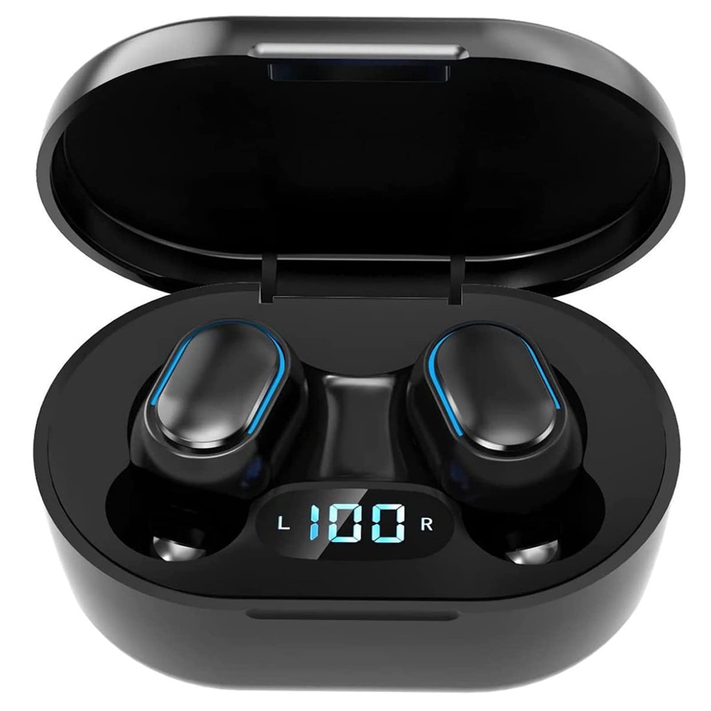Wireless Earbuds, Bluetooth 5.3 Headphones HiFi Deep Bass with Mic ,120H Playtime LED Display ,IPX7 Waterproof Button Control True Wireless…