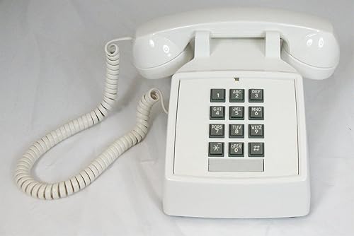 CORTELCO 250015-VBA-20M Desk w/ Volume WHITE / ITT-2500-V-WH /