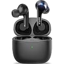 EarFun® Air True Wireless Earbuds, Bluetooth Earbuds with 4 Mics, Sweatshield™ IPX7 Waterproof with Volume Control, USB-C Fast Charge, in-Ear