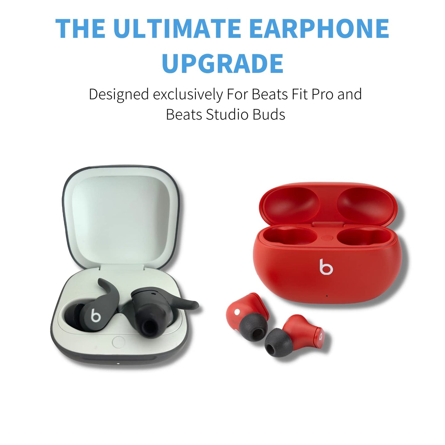Comply Memory Foam Replacement Earbud Tips for Beats Fit Pro & Beats Studio Buds | Ultimate Comfort, Secure Fit, Superior Noise Isolation | Black