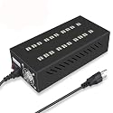 40 Ports USB Charging Station with Intelligent Protection, Multi-Port USB Charger Wall Adapter with Power Cable for iPhone, iPad, Samsung…
