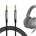 GEEKRIA Audio Cable Compatible with Sony WH-1000XM6/1000XM5, ULT WEAR, XB920N, MDR-1AM2, INZONE H5 Headphones, 1/8" (3.5mm) to 3.5mm Braided Nylon…