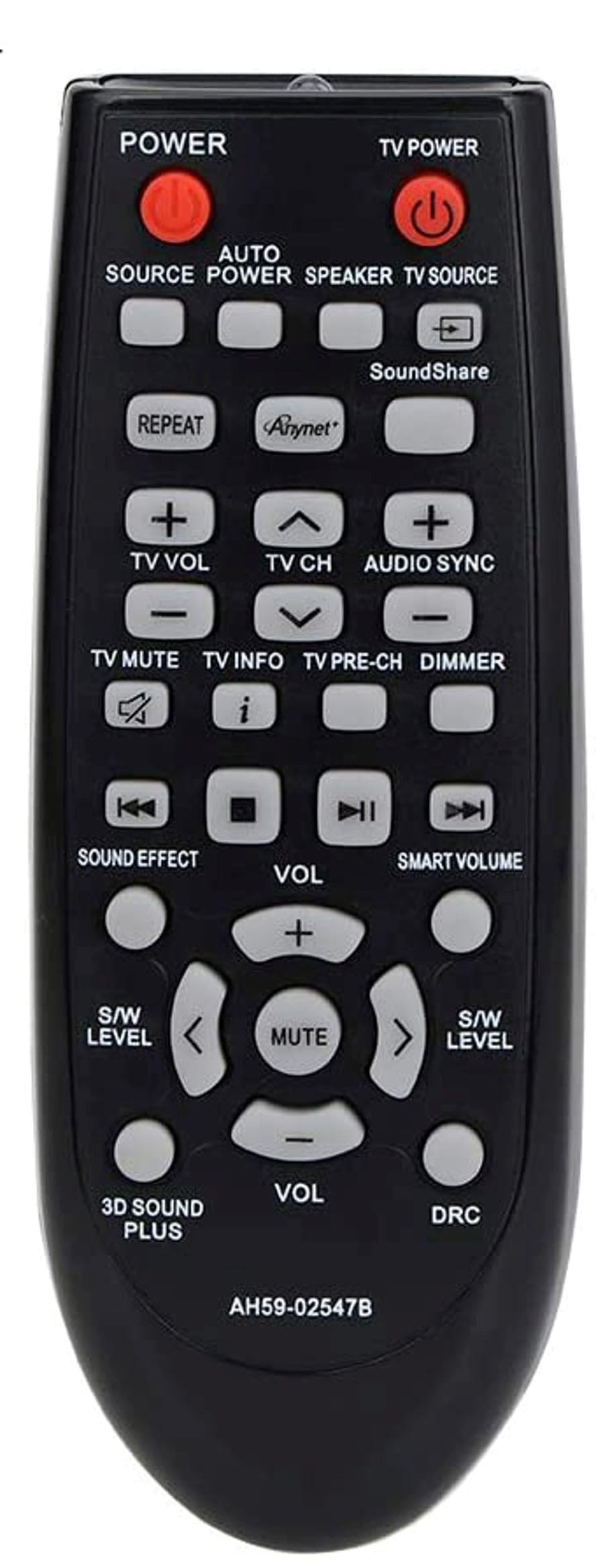 Remote Control Compatible with Samsung HW-D350/ZF HW-D450/XU HW-D550 HW-E350 HW-E450/ZAZZ01 HW-F355/ZA HW-F551 HW-H550 Home Theater Sound Bar System
