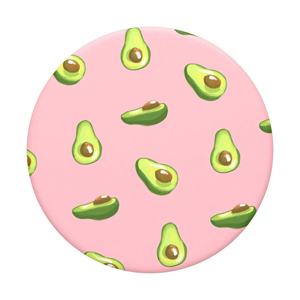 PopSockets: PopGrip Expanding Stand and Grip with a Swappable Top for Phones & Tablets - Avocados Pink