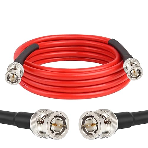 XRDS-RF 12G SDI Cable 10FT, 3G/6G/12G 75ohm RG6 BNC Cable Supports HD-SDI/3G/6G-SDI/4K for Video Security Camera Converter