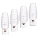 Emotionlite Plug in Night Light, Warm White LED Nightlight, Dusk to Dawn Sensor, Kids, Nursery, Bedroom, Bathroom,Hallway, Stairs, Kitchen, 4 Pack