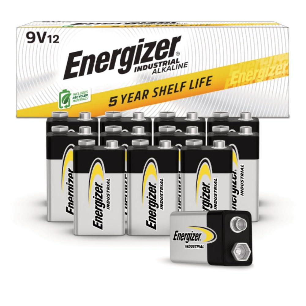 12pk Energizer 9v Industrial Battery Commercial Only