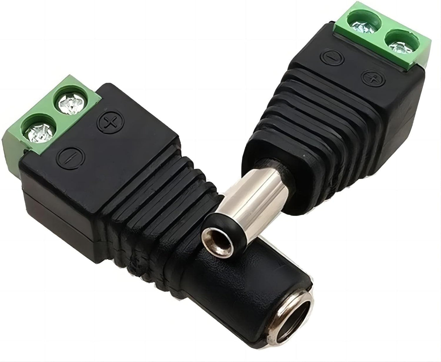WWZMDiB 24 Pcs 12V DC Power Barrel Connectors Adapter Plug Jack 5.5mm x 2.1mm (12 x Male + 12 x Female)