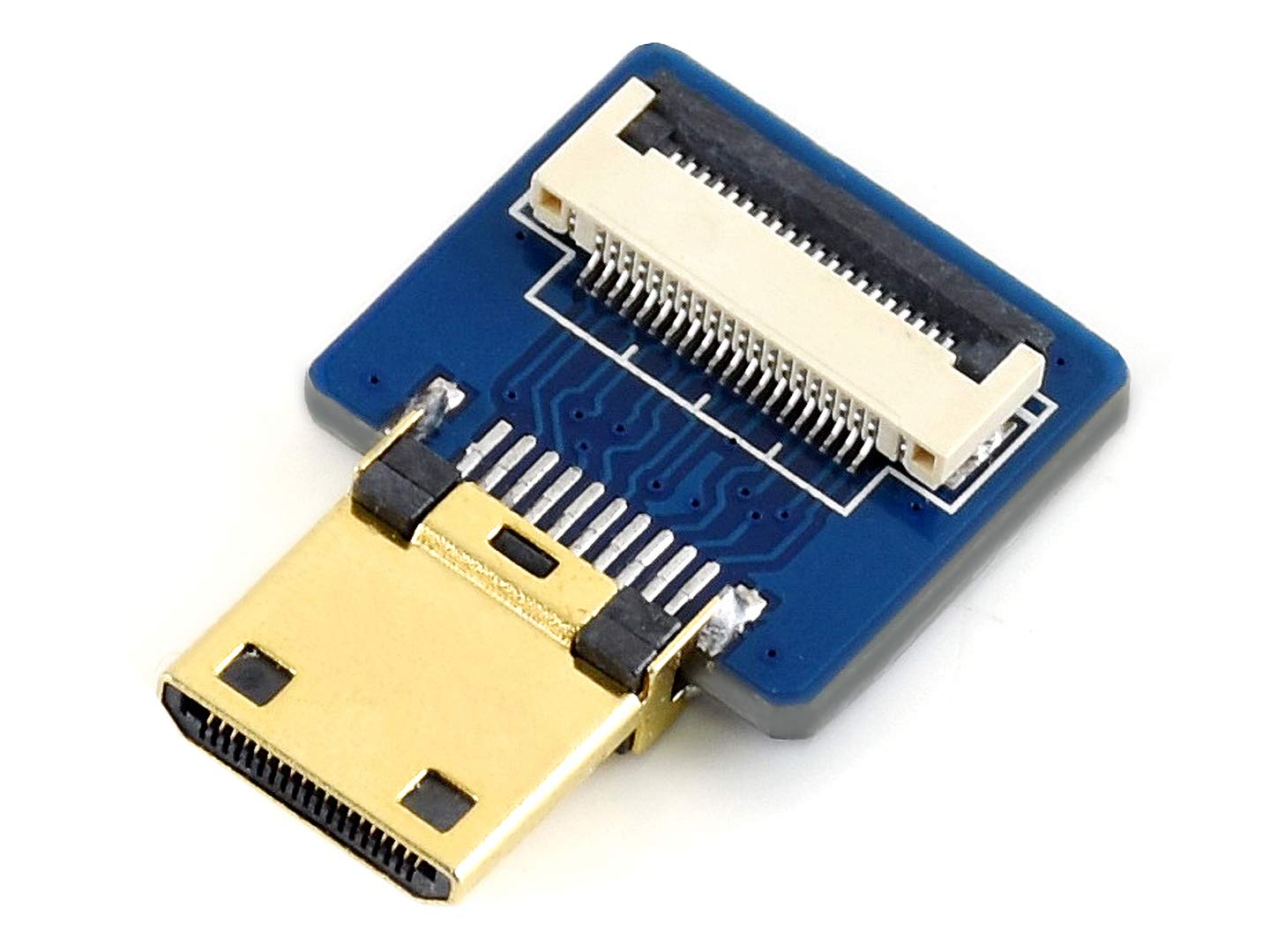 Waveshare Mini HDMI Adapter for DIY HDMI Cable, Horizontal/Straight Connector