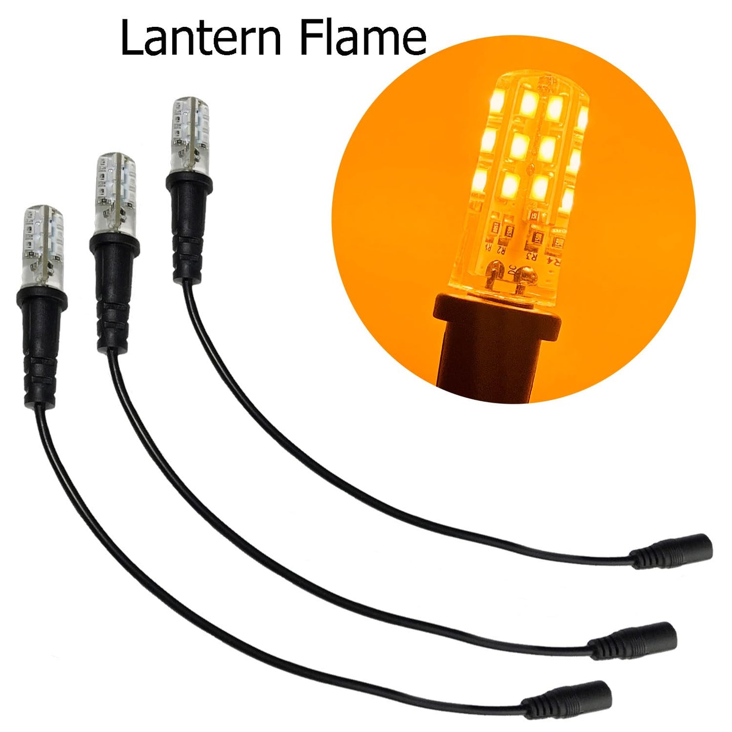 Prop and Scenery Lights Lantern Flame Led Bulb for Stage Productions 3-Pack