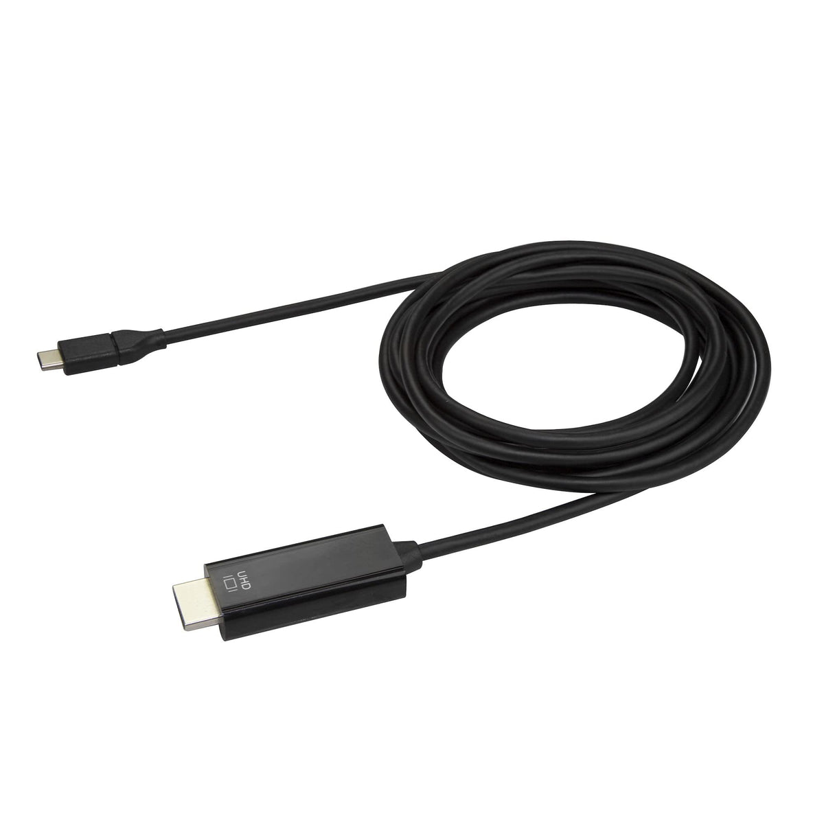 StarTech 10ft USB-C to HDMI 2.0 Adapter Cable, 4K 60Hz, HBR2, Black