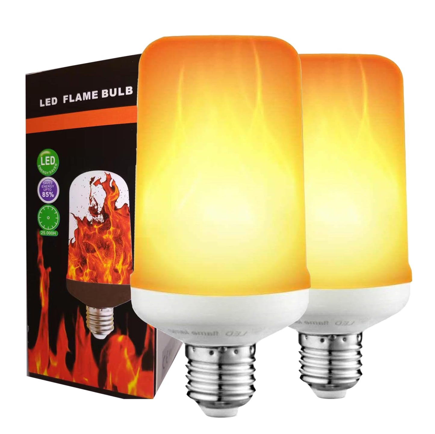 MINTSSOUL LED Flame Effect Fire E26 Light Bulbs,Creative with Flickering Emulation Lamps,Simulated Nature Fire in Antique Lantern Atmosphere
